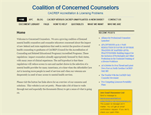 Tablet Screenshot of concernedcounselors.org